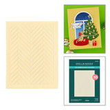 Spellbinders A2 Herringbone Décor 3D Embossing Folder by Yana Smakula