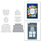 Spellbinders BetterPress Plate and dies Flawless Sentiments