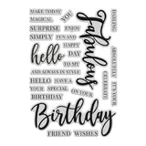 Chloes Creative Cards Die & Stamp Set - Birthday Sentiment Builder