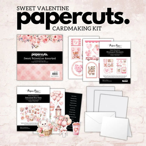 Paper Rose -Sweet Valentine Papercuts Cardmaking Kit