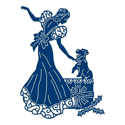 Tattered Lace Art Deco Not Just For Christmas Die Set