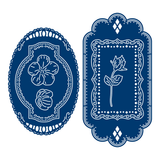 Tattered Lace Charisma Spring Meadow Tags Die Set