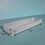 The Organized Option Basic Box "F" - 3.5" W x 12.0" L x 1.5" H - Set of 5