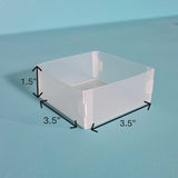 The Organized Option Basic Box "J" - 3.5" W x 3.5" L x 1.5" H - Set of 5