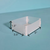 The Organized Option Basic Box "K" - 3.5" W x 5.0" L x 1.5" H - Set of 5