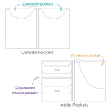 The Organized Option 8.5x11 Fancy Folio 3-pk