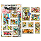 AALL and Create - A6 - Stamp Sets - Miniature Postage Stamps