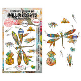 View   AALL and Create - A6 - Stamp Set - Glassbound Dragonfly