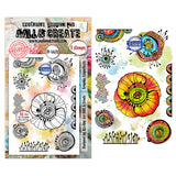 AALL and Create - A6 - Stamp Set - Graphic Coquelicots