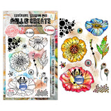 AALL and Create - A6 - Stamp Set - Lovely Coquelicots