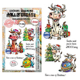 AALL and Create - A6 Stamp Set - Moo-ry Christmas!