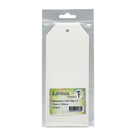Lavinia Watercolour Card Tags - 75mm x 180mm