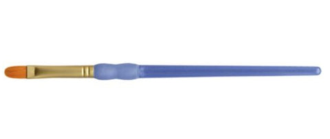 Crafter's Choice Gold Taklon Filbert Brush Size 4