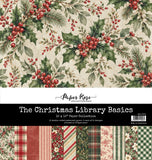 Paper Rose The Christmas Library Basics 12x12 Paper Collection