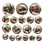 Simply Stated Victorian Christmas Trains Ephemera