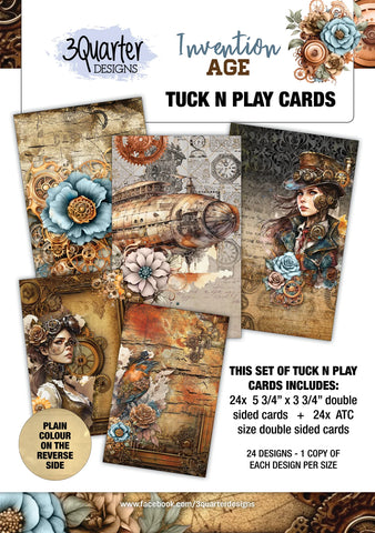 3Quarter Designs - Invention Age - Tuck N Play Cards