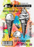 Visible Image - Better With Ice Cream - A6 Stamp Set