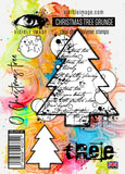 Visible Image Christmas Tree Grunge - A6 Stamp Set