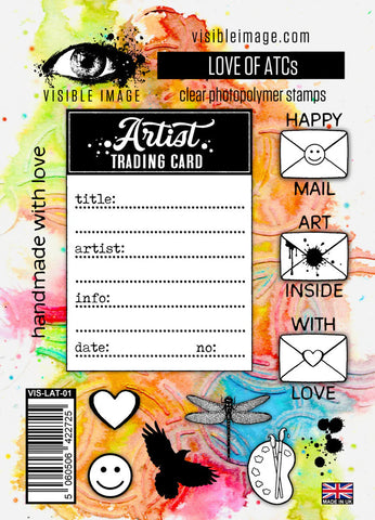 Visible Image Love of ATCs - A6 Stamp Set