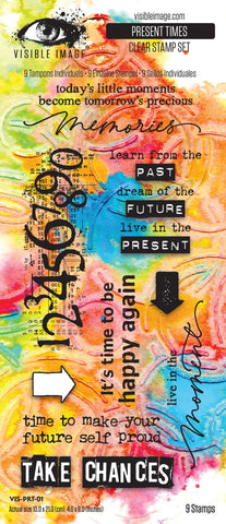 Visible Image -Present Times 4in x 8in Stamp Set