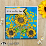 Visible Image Sunflower Grunge - A6 Stamp Set