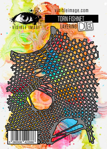 Visible Image -Torn Fishnet Layering Die