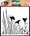 Visible Image Wildflowers 6in x 6in Stencil