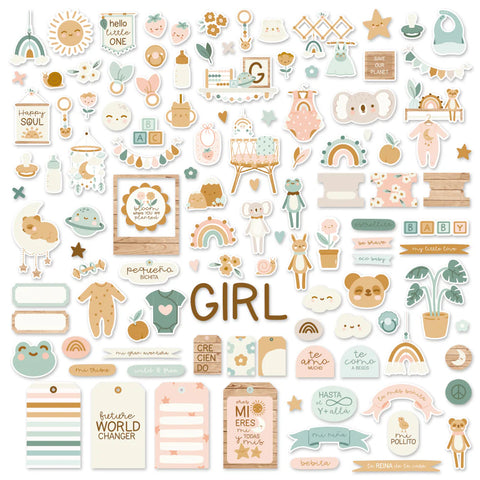 Mintopia- Die cuts Baby Bloom Girl