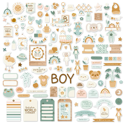 Mintopia- Die cuts Baby Bloom Boy