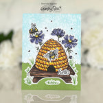 Honey Bee Stamps Vintage Hive - 4x6 Stamp Set