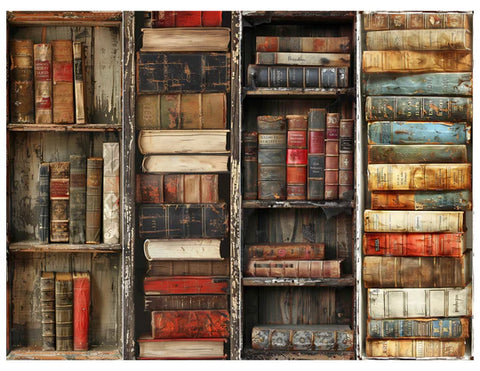 Simply Stated - Vintage Bookcases Bookmark Sheet