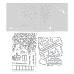 HERO ARTS IN THE ORCHARD STAMP & CUT & STENCIL BUNDLE FROM THE I PICK YOU COLLECTION