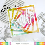 Waffle Flower Nesting Square Frames Die