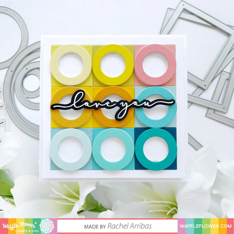 Waffle Flower Nesting Circle Frames Die