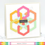 Waffle Flower Die Nesting Hexagon Frames