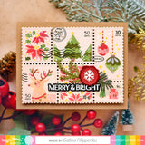Waffle Flower Postage Collage Stamp Set