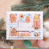 Waffle Flower x Galina Filippenko Postage Collage North Pole Stamp Set