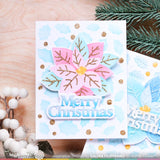 Waffle Flower Holly Jolly Background Stencil