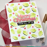 Waffle Flower Merry Christmas Print Die