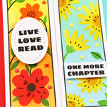 WAFFLE FLOWER X NINA YAN GRound Floral Bookmark Duo Stamp Set