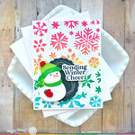 Waffle Flower Clear Stamp & Die Combo, Snow Cheer Sentiments