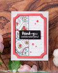 Waffle Flower x Susan Bates Round Bookmark - Book Lover Stamp Set