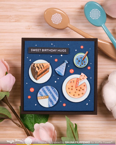 WAFFLE FLOWER X GALINA FILIPPENKO Cake Time Stencil