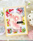 WAFFLE FLOWER Nesting Piercing Classic Labels Die