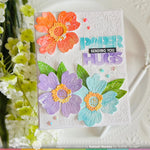 Waffle Flower Overlapping Paper Hugs Die-n-stencil