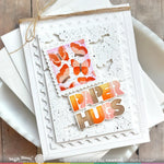 Waffle Flower Overlapping Paper Hugs Die-n-stencil