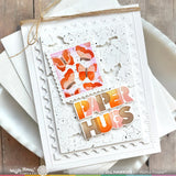 Waffle Flower Overlapping Paper Hugs Die-n-stencil