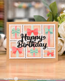 Waffle Flower Postage Collage Gifts Stencil