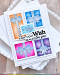 Waffle Flower Postage Collage Gifts Stencil