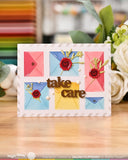 Waffle Flower x Galina Filippenko Postage Collage Mini Seals Die